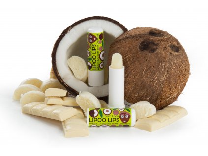 POMÁDA NA RTY BÍLÁ ČOKOLÁDA S KOKOSEM