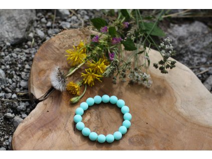 PASTELOVÝ NÁRAMEK - TYRKYS MINT, 17 cm