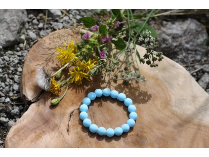 PASTELOVÝ NÁRAMEK - BABY BLUE. 17 cm