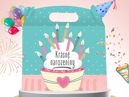 DÁRKOVÝ BOX K NAROZENINÁM podstavec 1