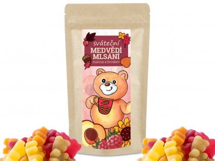 SVÁTEČNÍ MEDVĚDÍ MLSÁNÍ, mix čajoví medvídci, 250g