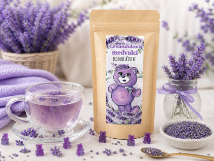 DÁREK PRO UČEITELKU, LEVANDULOVÍ MEDVÍDCI