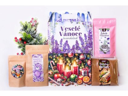 Vánoční box levandule