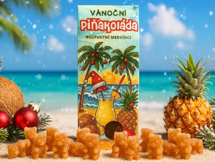 VÁNOČNÍ PIŇAKOLÁDA, ČAJOVÍ MEDVÍDCI LIPOO S PŘÍCHUTÍ PIŇA COLADA