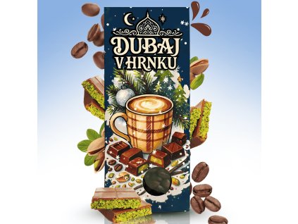 DUBAJ V HRNKU, KÁVA S PŘÍCHUTÍ DUBAJSKÉ ČOKOLÁDY ZRNKOVÁ