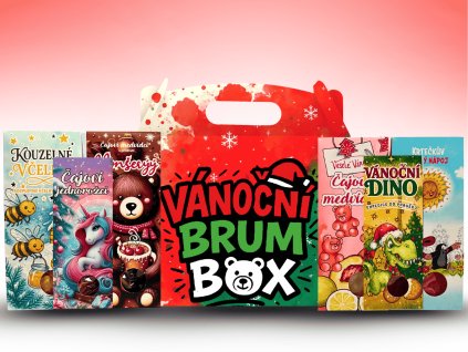 Vánoční dětský BRUM BOX PLNÝ ČAJOVÝCH MEDVÍDKŮ