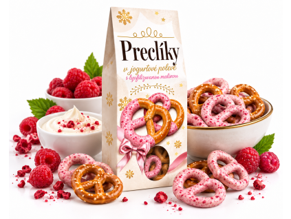PRECLÍČKY MALINOVO JOGURTOVA POLEVA LIPOO