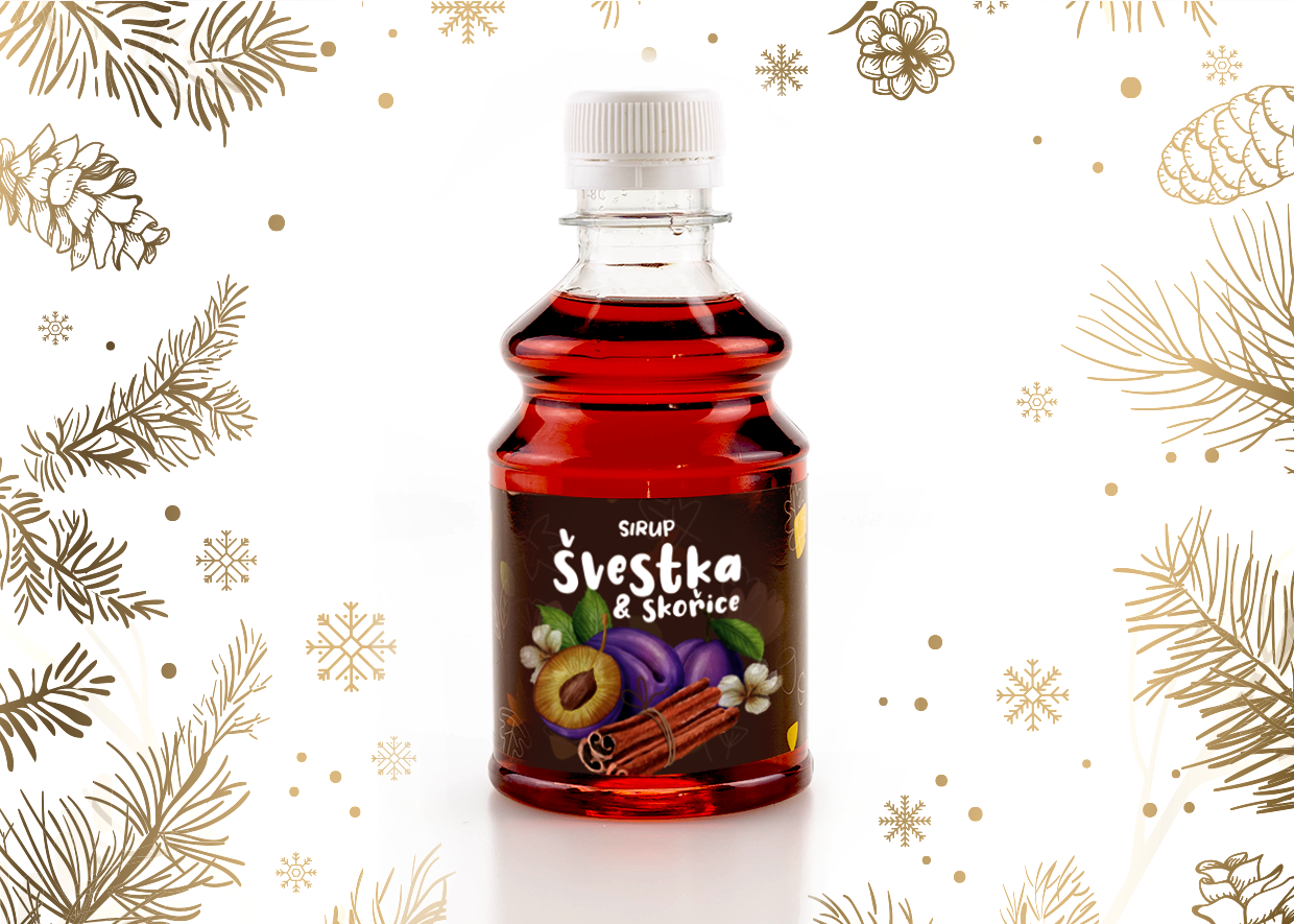 ZIMNÍ SIRUP ŠVESTKA SE SKOŘICÍ