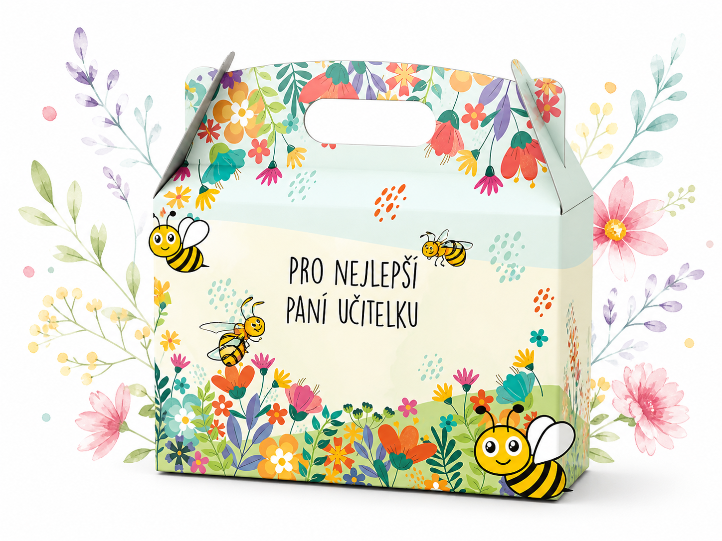 LIPOO DÁRKOVÝ BOX PRO NEJLEPŠÍ PANÍ UČITELKU kytičky