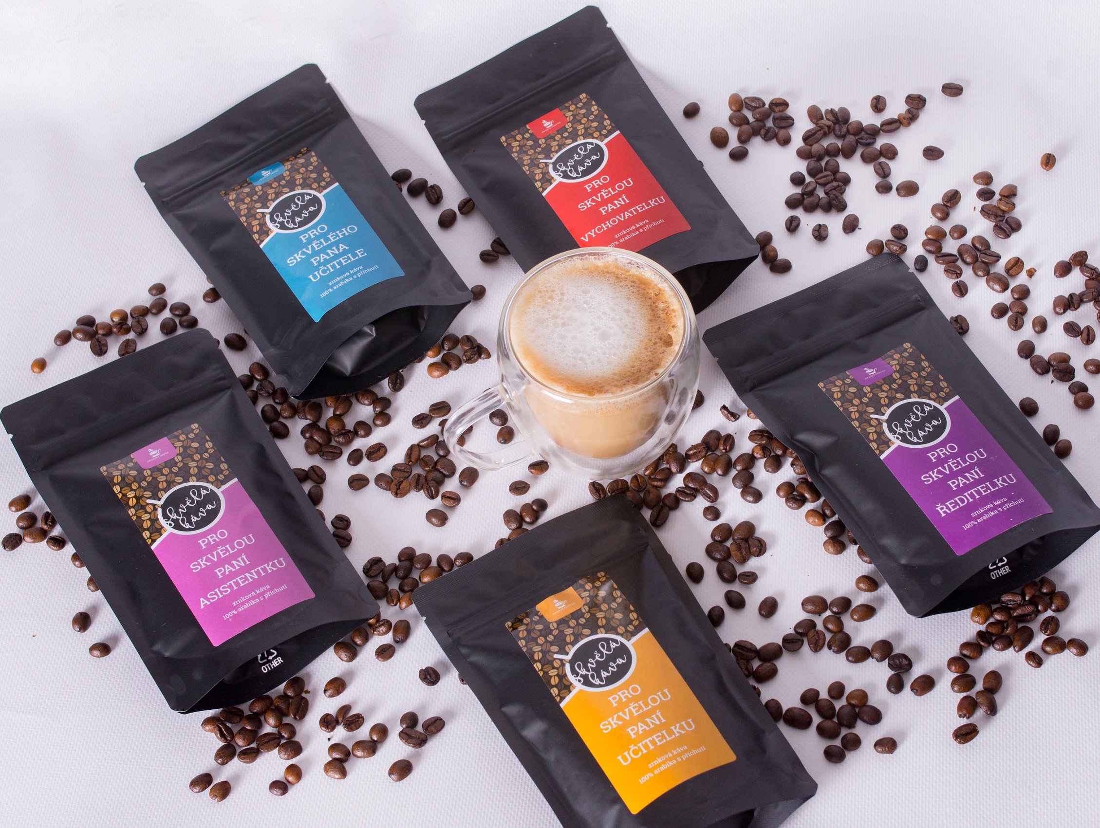 SWEETS COFFEE KÁVA PRO SKVĚLÉHO PANA UČITELE