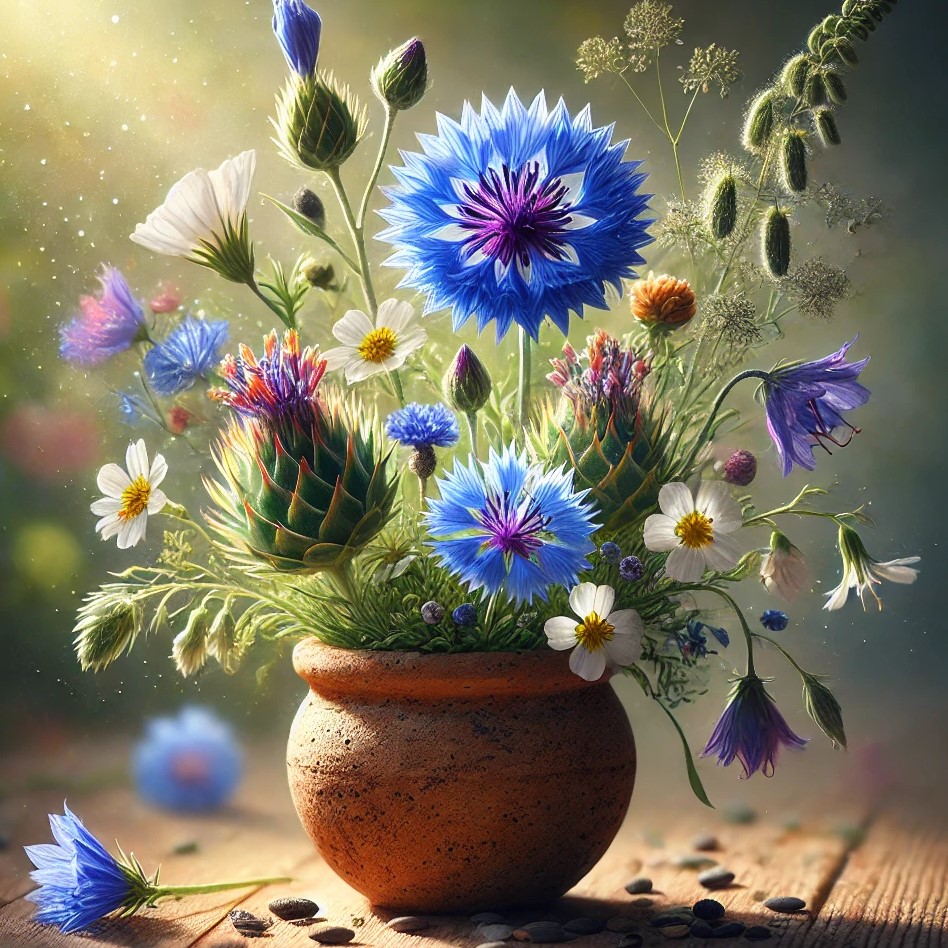 KVĚTINOVÁ BOMBA - MODRÁ