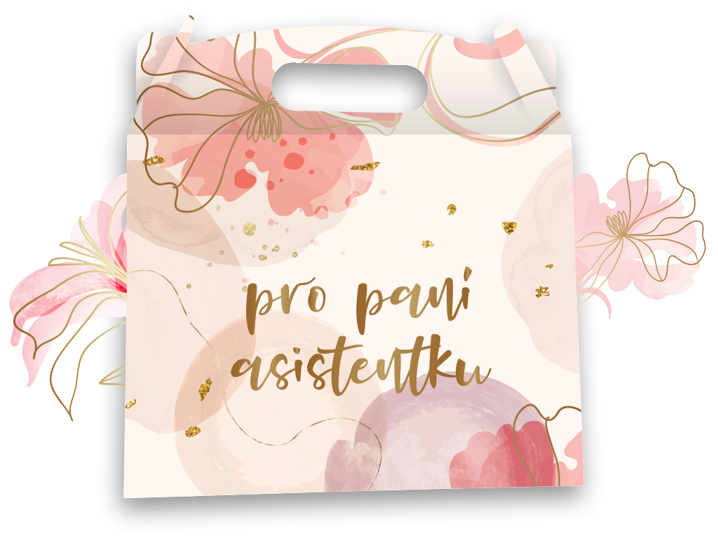 DÁRKOVÝ BOX PRO PANÍ ASISTENTKU ZLATÝ