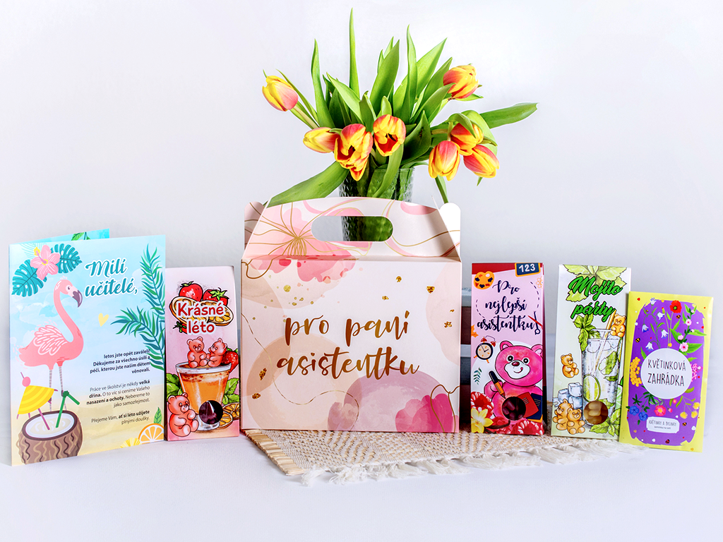 DÁRKOVÝ BOX PRO PANÍ ASISTENTKU ZLATÝ