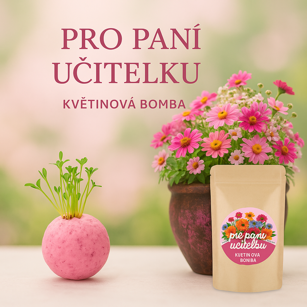 LIPOO RŮŽOVÁ KVĚTINOVÁ BOMBA PRO PANÍ UČITELKU