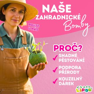 🔥 ZBOMBARDUJTE SVOU ZAHRADU BARVAMI A CHUTÍ! 🔥 Zapomeňte na složité sázení. S našimi Zahradnickými bombami je pěstování...