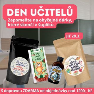 🍎 Zapomeňte na lapače prachu v šuplíku! 🍎 Blíží se Den učitelů (28. 3.) a my pro vás máme dárky, které udělají opravdovou...