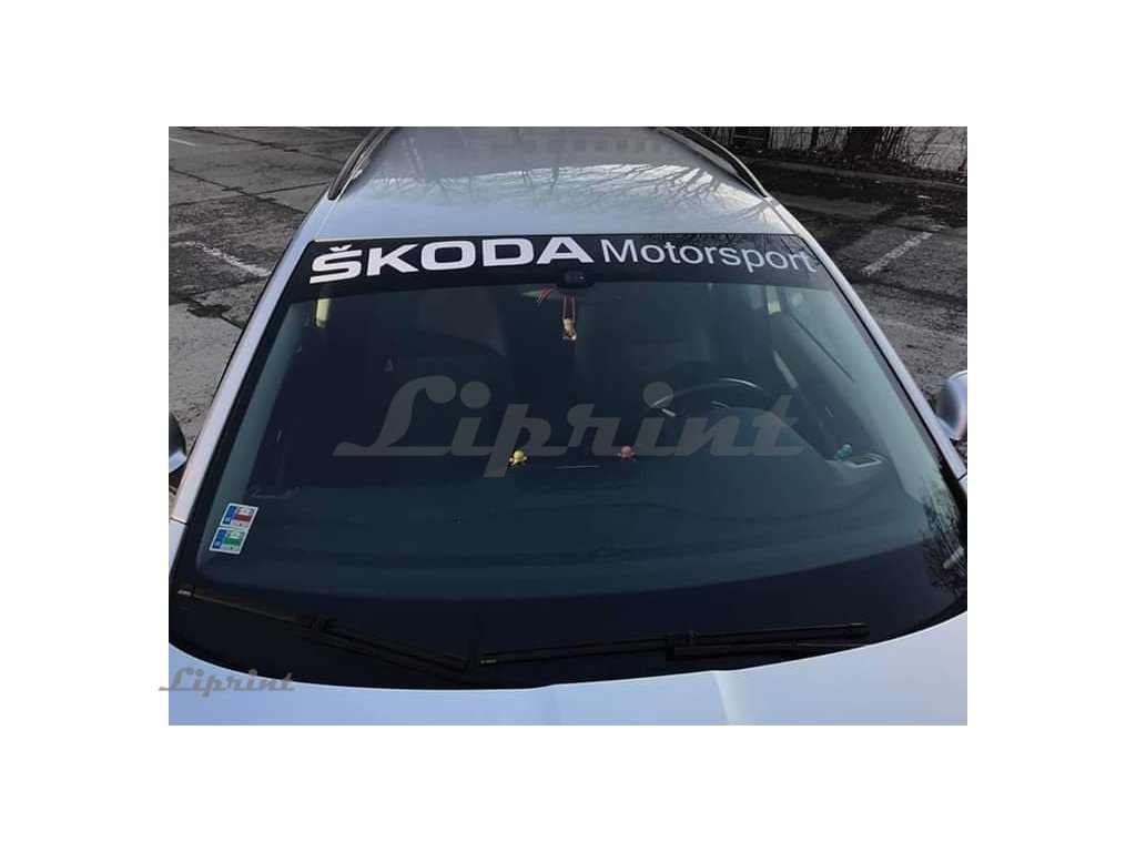 Škoda motorsport (Clona S clonou, Farba Brúsený Hliník)