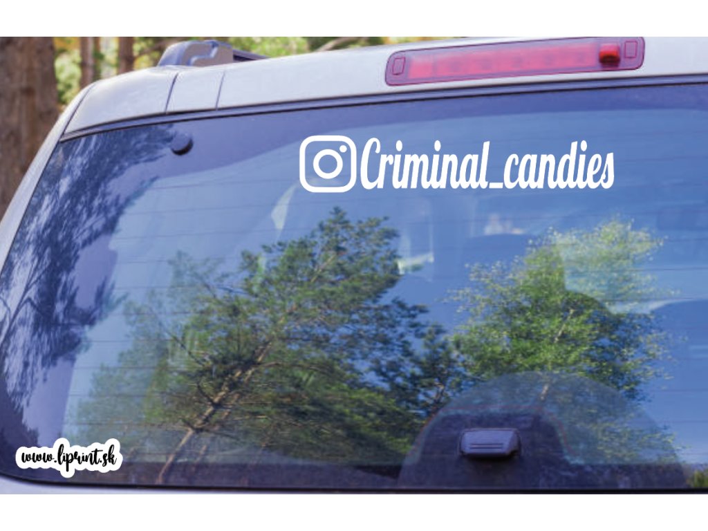 Instagram nálepka Criminal Candies (Farba Žltá, Rozmer 60x8)