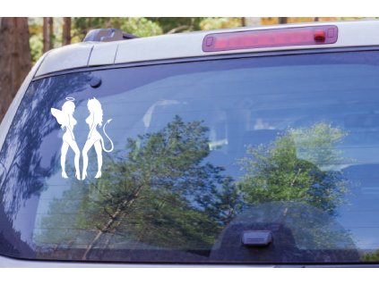 angel and devil (Farba Brúsený Hliník, Rozmer 15x20)