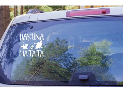 hakuna matata (Farba Brúsený Hliník, Rozmer 15x15)