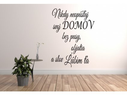 Nikdy neopúšťaj domov (Farba Šedá, Rozmer 45x60)