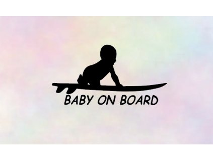 Baby on board (Farba Brúsený Hliník, Rozmer 10x15)