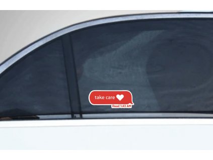 Take care (read 1:43) (Farba Zlatá, Rozmer 10x4)