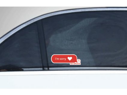 I'm sorry (not delivered) (Farba Zlatá, Rozmer 10x4)