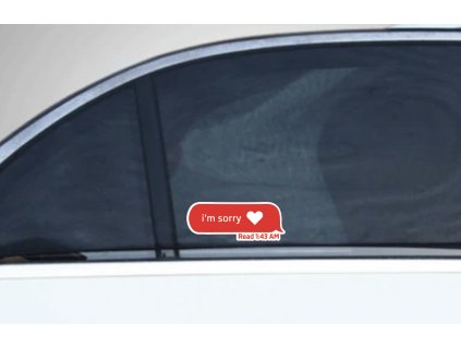 I'm sorry (read 1:43) (Farba Zlatá, Rozmer 10x4)