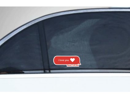 I love you (read 1:43) (Farba Zlatá, Rozmer 10x4)