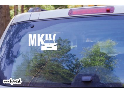 Nálepka MK IV (Farba Zlatá, Rozmer 30x20)