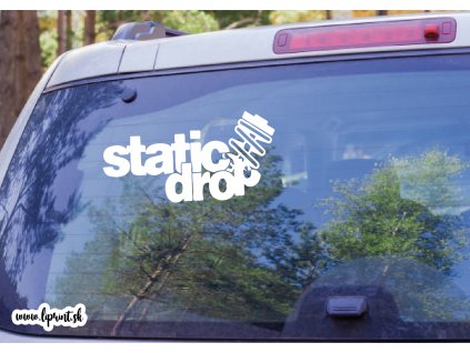 Nálepka Static drop (Farba Zlatá, Rozmer 30x20)