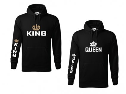Mikiny pre páry King a Queen (Veľkosť dámska XXXL, Veľkosť pánska XXXL)