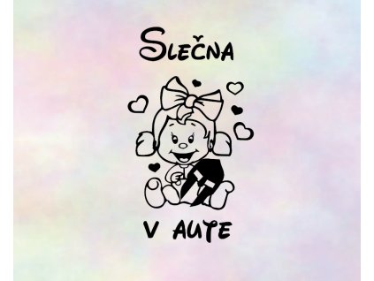 Dievča v aute 23 (Farba Žltá, Rozmer 50x30)