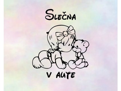 Dievča v aute 24 (Farba Žltá, Rozmer 50x30)