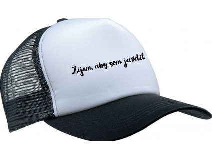 Šiltovka Žijem, aby som jazdil (ver 3) (Farba Žltá)