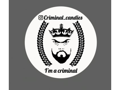 133048 nalepka criminal candies 8x8cm