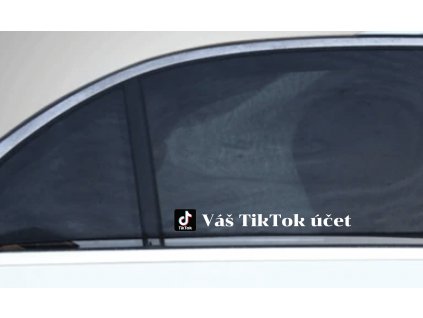 TikTok nálepka (Farba Tmavozelená, Rozmer 80x10)