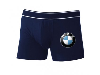 Boxerky BMW farebné logo (Farba Tmavomodrá, Veľkosť XXL)