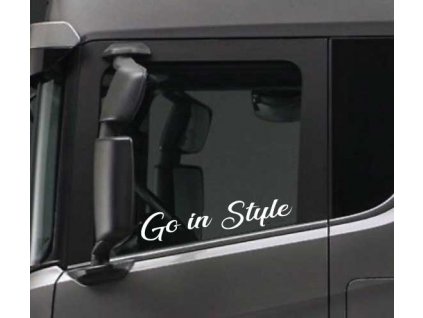 Nálepka Go in Style (Farba Žltá, Rozmer 90x15)