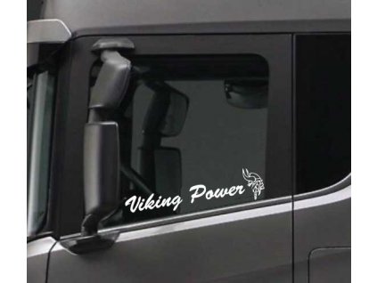 Nálepka Viking power (Farba Žltá, Rozmer 90x15)