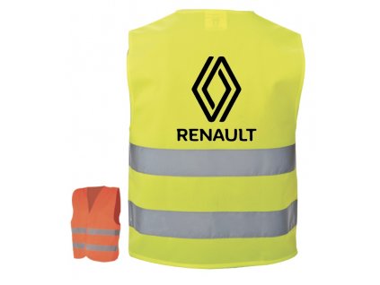 Reflexná vesta Renault (Farba Oranžová, Veľkosť UNI)