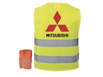 Reflexná vesta Mitsubishi (Farba Oranžová, Veľkosť UNI)