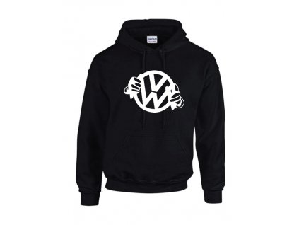 Pánska mikina VW ruky (Farba Tmavozelená, Strih Slim, Veľkosť XXXL)