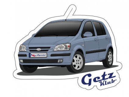Nálepka Hyundai Getz Club (Rozmer 15x15)