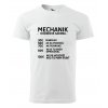 Pánske tričko Mechanik (Farba Zelená, Strih Slim, Veľkosť XXL)