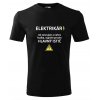 Pánske tričko ELEKTRIKÁR (Farba Zelená, Strih Slim, Veľkosť XXL)