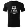 Pánske tričko KRÁLI SA RODIA... (Farba Zelená, Strih Slim, Veľkosť XXL)