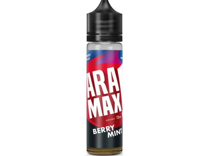 Příchuť Aramax Shake and Vape 12ml Berry Mint (Mix bobulí s mátou)