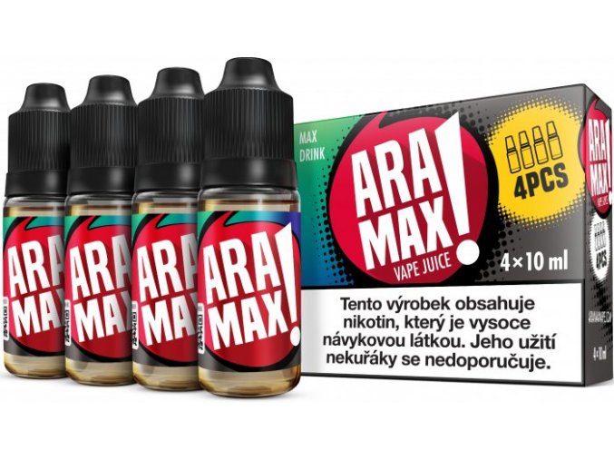 liquid aramax 4pack max drink 4x10ml3mg